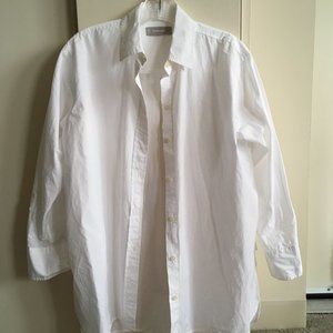 Everlane The Poplin Oversized Shirt - White